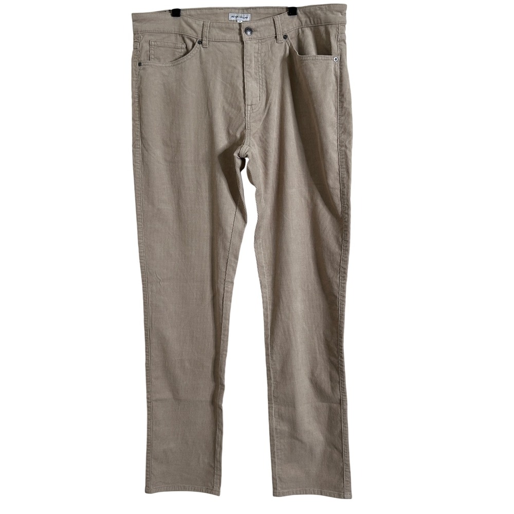 $178 NWT Peter Millar Superior Soft Corduroy 5- Pocket Pants Men's size 36 Tan